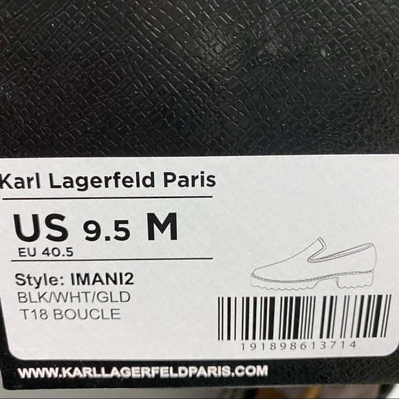Karl Lagerfeld Paris Imani2 Boucle Loafer Sneaker Sz 9.5 - Picture 8 of 8